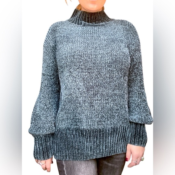 Cynthia Rowley Sweater Chenille Super Soft Beautiful Peacock Blue - Picture 1 of 7
